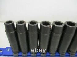 Cornwell 14 Pc PM32 1/2 Drive 6 Point Metric 24mm 10mm Deep Impact Socket Set