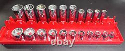 Cornwell 3/8 Drive 21-piece Sae Chrome 6-point Socket Set Shallow & Deep USA