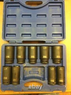 Cornwell CBPI59LST Bluepower 9 Pc 3/4 Drive SAE Deep 6 Point Impact Socket Set