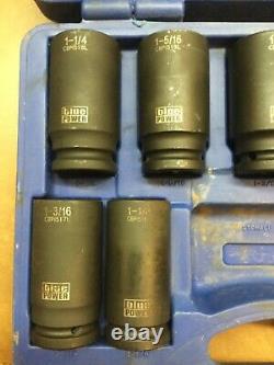 Cornwell CBPI59LST Bluepower 9 Pc 3/4 Drive SAE Deep 6 Point Impact Socket Set