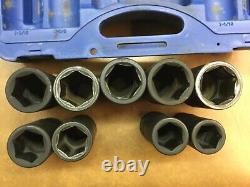 Cornwell CBPI59LST Bluepower 9 Pc 3/4 Drive SAE Deep 6 Point Impact Socket Set