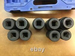 Cornwell CBPI59LST Bluepower 9 Pc 3/4 Drive SAE Deep 6 Point Impact Socket Set