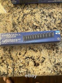 Cornwell STI2212LMSP 12 Piece 3/8 Drive Metric Deep Power Socket Set 6 Point