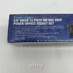 Cornwell STI2212LMSP -12 Piece 3/8 Drive Metric Deep Power Socket Set 6 Point