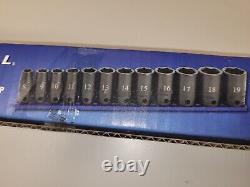 Cornwell STI2212LMSP -12 Piece 3/8 Drive Metric Deep Power Socket Set 6 Point