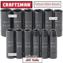 Craftsman 24 Pc 1/2 Drive Deep Impact Socket Set 12 Sae 12 MM