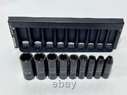 Craftsman USA GK Series 9pc SAE Deep Impact Socket Set 3/8 Drive Easy-Read