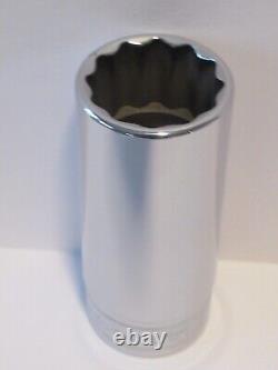Eight Snap On, 1/2 Drive, 12 Point Metric Flank Drive Deep Sockets, 25mm-32mm
