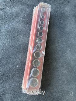 For SNAP ON TOOLS USA 11pc 3/8 Drive SAE 6 Point Semi Deep Socket Set 211FSSY