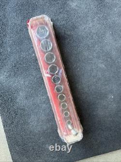 For SNAP ON TOOLS USA 11pc 3/8 Drive SAE 6 Point Semi Deep Socket Set 211FSSY