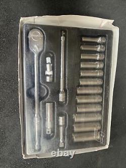 For Snap On STARTER SET3 17pc 3/8 Drive Deep Socket 6-Point Metric USA