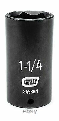 GEARWRENCH 19 Piece 1/2 Inch Drive 6 Point Impact Socket Set, Deep, SAE 849