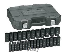 GEARWRENCH 29 Pc. 1/2 Drive 6 Point Deep Impact Metric Socket Set