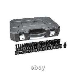 GEARWRENCH 39 Piece 1/2inch Drive 6 Point Impact Socket Set, Standard & Deep