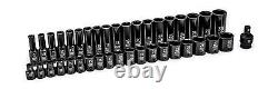 GEARWRENCH 39 Piece 1/2inch Drive 6 Point Impact Socket Set, Standard & Deep