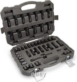 GEARWRENCH 44 Pc. 3/8 Drive 6 Point Standard&Deep Impact SAE/Metric Socket Set