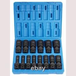 GREY PNEUMATIC 1314UD 14-Piece 1/2 in. Drive 6-Point SAE Universal Deep Impact