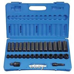 GREY PNEUMATIC 1430MRD 1/2 Drive 30 Piece Standard Deep Metric Set NEW