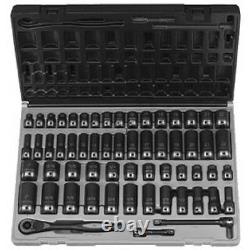 GRY 81259CRD 59-Piece 3/8 in. Drive 12-Point SAE/Metric Standard and Deep Impact