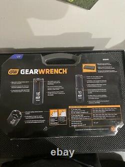 GearWrench 39 PC. 1/2 DRIVE 6 POINT STANDARD & DEEP IMPACT METRIC SOCKET SET