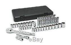 GearWrench 80700D 49 Piece 1/2-In. Drive 6 Point Std/Deep SAE/Metric Socket Set