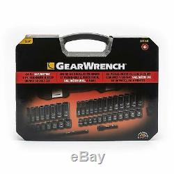 GearWrench 84916N 44 Pc. 3/8 Drive 6 Point SAE/Metric Std. /Deep Impact Socket