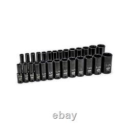 Gearwrench 27 Pc. 1/2'' Drive 6 Point Deep Impact Sae/metric Socket Set