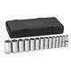 Gearwrench 80732 Socket Set 14 Piece 1/2 Drive 12 Point Deep Sae