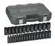 Gearwrench 84935n 29 Pc. 1/2 Drive 6 Point Deep Metric Impact Socket Set