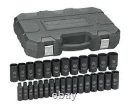 Gearwrench 84935N 29 Pc. 1/2 Drive 6 Point Deep Metric Impact Socket Set