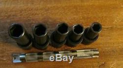 Good Used Snap On 305sip Impact Swivel Socket Set 1/2 Drive Deep 6 Point