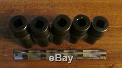 Good Used Snap On 305sip Impact Swivel Socket Set 1/2 Drive Deep 6 Point