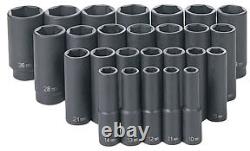 Grey GRY 1326MD 1/2 Drive 26 Pc. Deep Length Metric Master Set