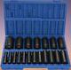 Grey Pneumatic 1/2 Drive 19-piece 12-point Deep Length Fractional Socket Set