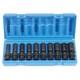 Grey Pneumatic 1210umd 3/8 Drive 10 Piece Deep Universal Metric Impact Socket