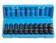 Grey Pneumatic 1210umsd 10 Pc. 3/8 Drive Semi-deep Metric Universal Socket Set