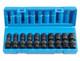 Grey Pneumatic 1210umsd 10 Pc. 3/8 Drive Semi-deep Metric Universal Socket Set