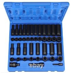 Grey Pneumatic 1643RD 43-Piece 3/8 in Drive 12-Point Standard/Deep SAE/Metric