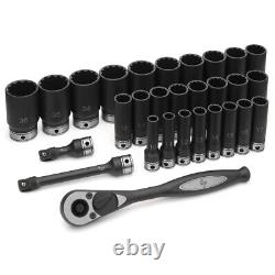 Grey Pneumatic 82229MD 1/2 Drive 29 pc Metric Deep Duo-Socket Set 12 Point