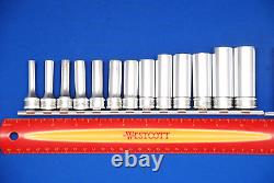 HUGE Snap-on 21 PIECE NOS 3/8 Drive 6-Point Metric Deep Socket Set 6mm-26mm