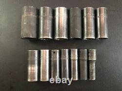 MAC TOOLS 13-PIECE 1/2 DRIVE SAE 6 POINT DEEP IMPACT SOCKET SET 7/16 to 1-1/4