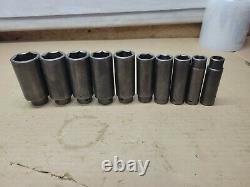 MAC TOOLS SAE DEEP IMPACT 6-POINT 10-PCS SOCKET SET 1/2 DRIVE Missing 2