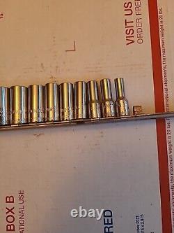 MAC Tools 12 Pc. Metric Semi-Deep 6-Point 1/4 Drive Socket Set, SMI126TR