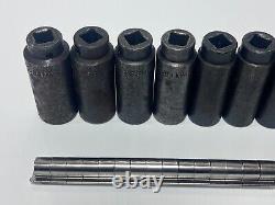 MAC Tools USA 15pc Metric 10-24mm Deep Impact Socket Set 1/2 Drive 6 Point