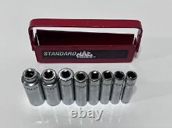 MAC Tools USA SMD86TR 8pc SAE Deep Chrome Socket Set 1/4 Drive 6 Point