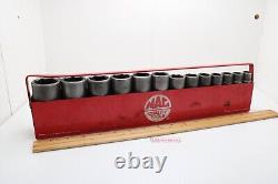 MAC Tools VDP 7/16-1-1/4 1/2 Drive 13 Piece 6 Point Deep Impact Socket Set