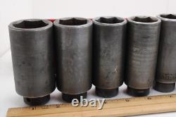 MAC Tools VDP 7/16-1-1/4 1/2 Drive 13 Piece 6 Point Deep Impact Socket Set