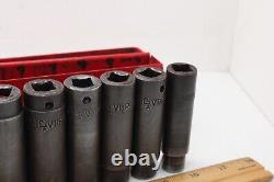 MAC Tools VDP 7/16-1-1/4 1/2 Drive 13 Piece 6 Point Deep Impact Socket Set