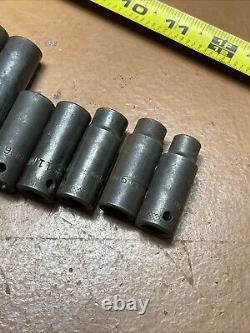 MAC USA 12 Piece Metric 3/8 Drive 6 Point Deep Impact Socket Set 8 19 MM