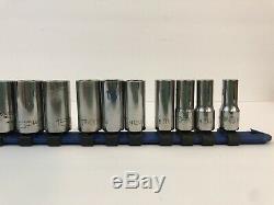 MATCO 12 piece METRIC 8-19 mm Semi-Deep 3/8 drive 6 point Socket SHIPS FREE